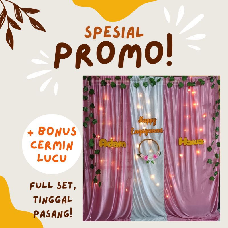 Paket Dekorasi Tunangan Akad Nikah Aqiqah Murah Lengkap