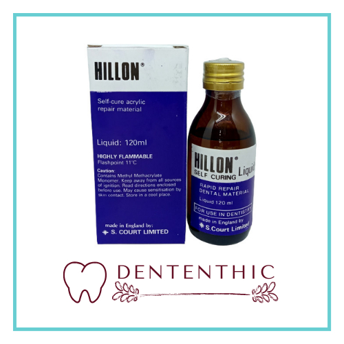 Liquid Hillon 120ml Self Cure Acrylic Rapid Repair Dental Material/Hilon Liquid Bahan Lem gigi