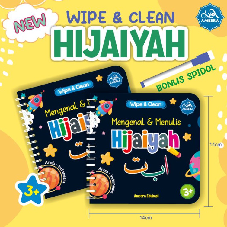 

Buku wipe clean mengenal dan menulis hijaiyah KODE R5X9