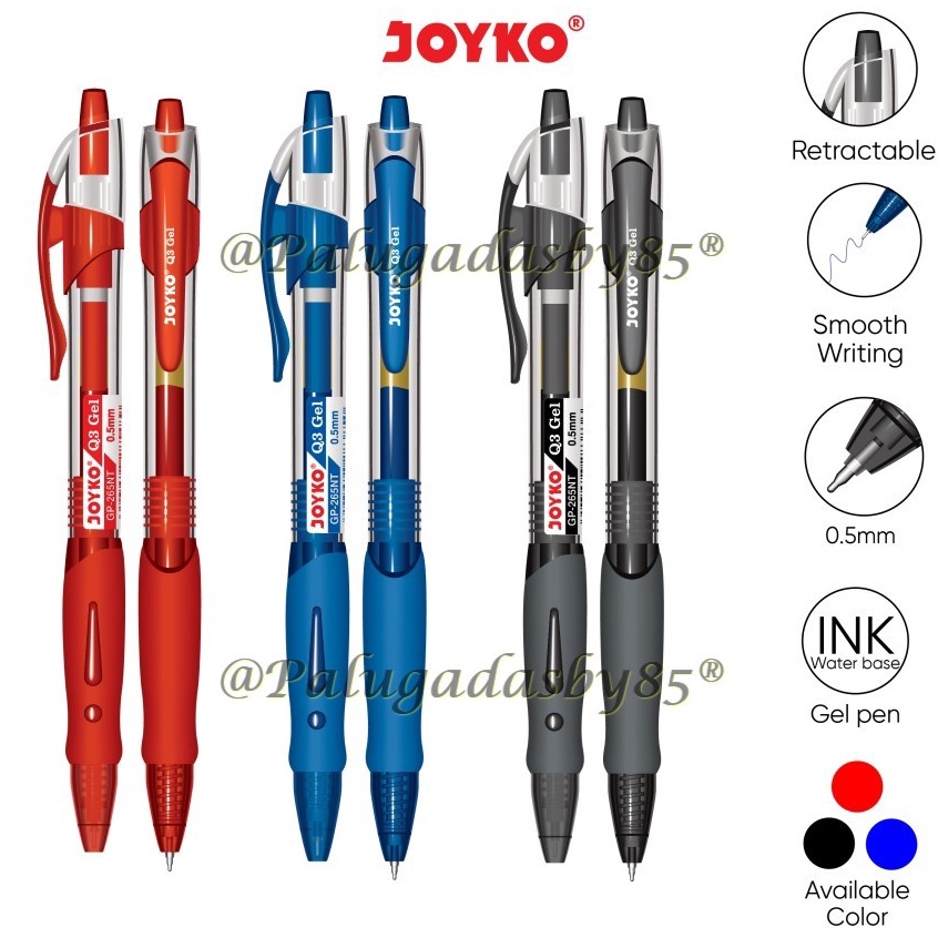 

KODE N6Q2 JOYKO Bolpen Joyko GP265NT Q3 5 Gel Pen 1 Pak Isi 12 Pcs Pena Gel Joyko GP 265NT Joyko 265 NT Gel Pen Joyko Pulpen Joyko Pena Joyko Pulpen Gel Joyko