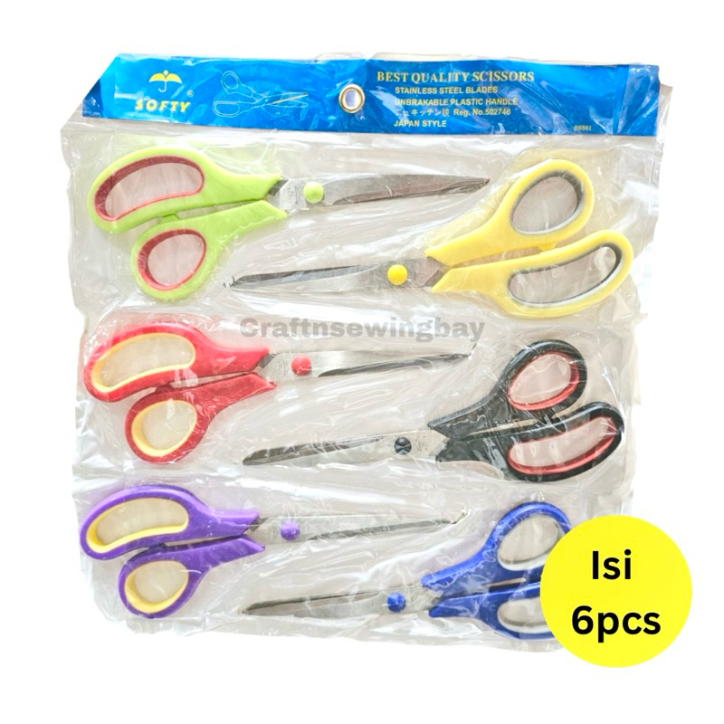 

Gunting Softy Stainless Steel Blades 8inch