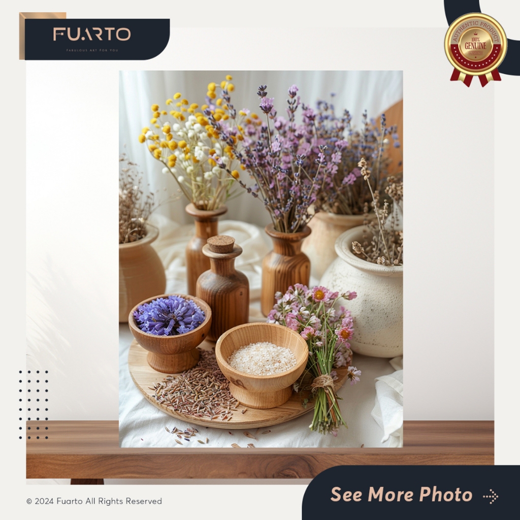 Hiasan Dinding Herbal Bumbu Dapur Pajangan Kayu 30x40 12R | Wall Decor