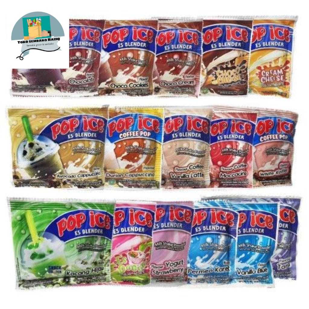 

Pop ice 25gr All Variant Es Blender Renceng isi 10Sachet