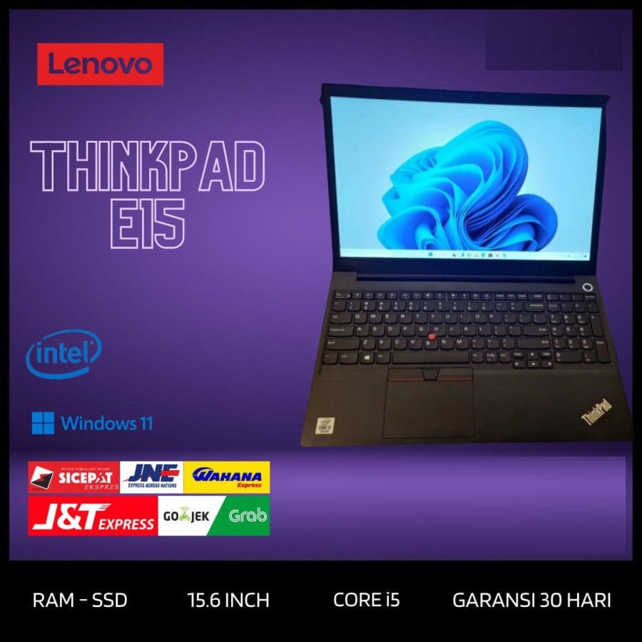 Laptop Lenovo Thinkpad E15 Core i5 Gen 10 Berkualitas