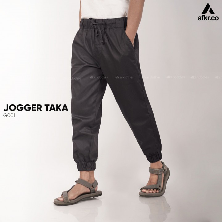 JOGGER TAKA AFKARCLOTHES Celana Jogger Pria Bahan American Drill