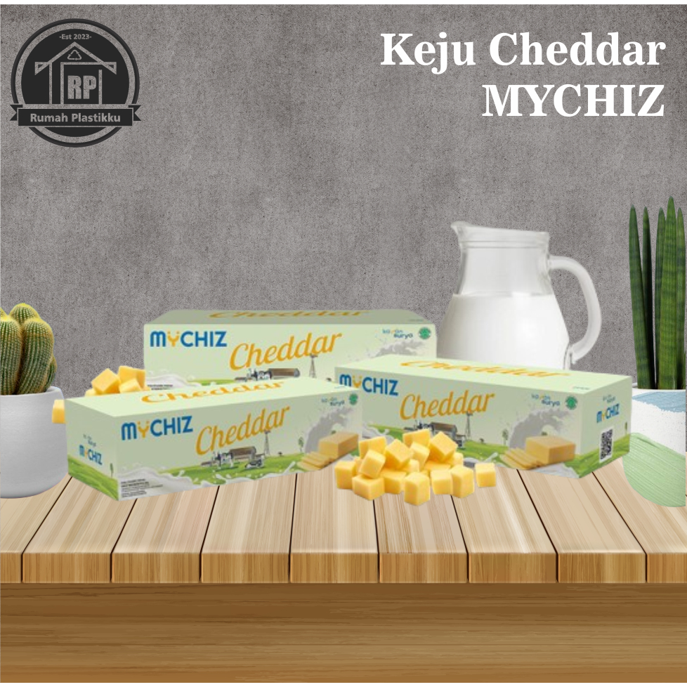 

Keju Cheddar MyChiz Milk / Topping Kue dan Donat / Kemasan 250gr