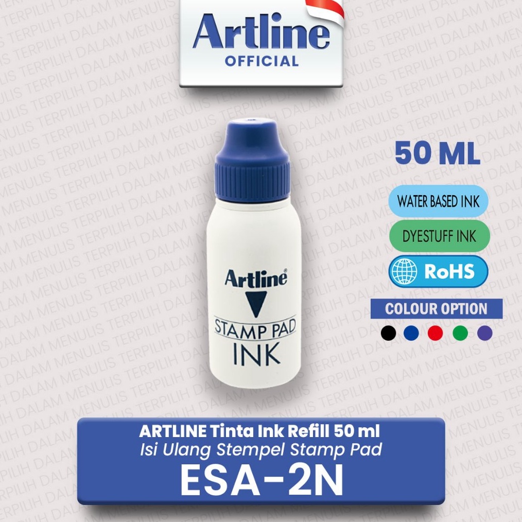 

ARTLINE Tinta Ink Refill Isi Ulang Stempel Stamp Pad 5 ml ESA2N KODE C6I6