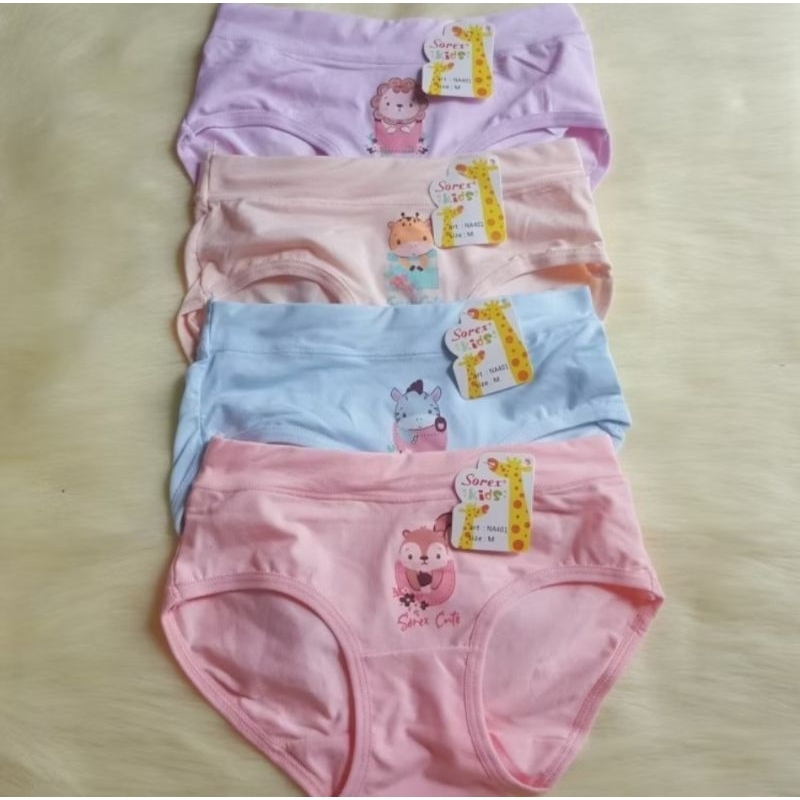 6 pcs SOREX celana dalam anak segitiga | CD SOREX anak super soft