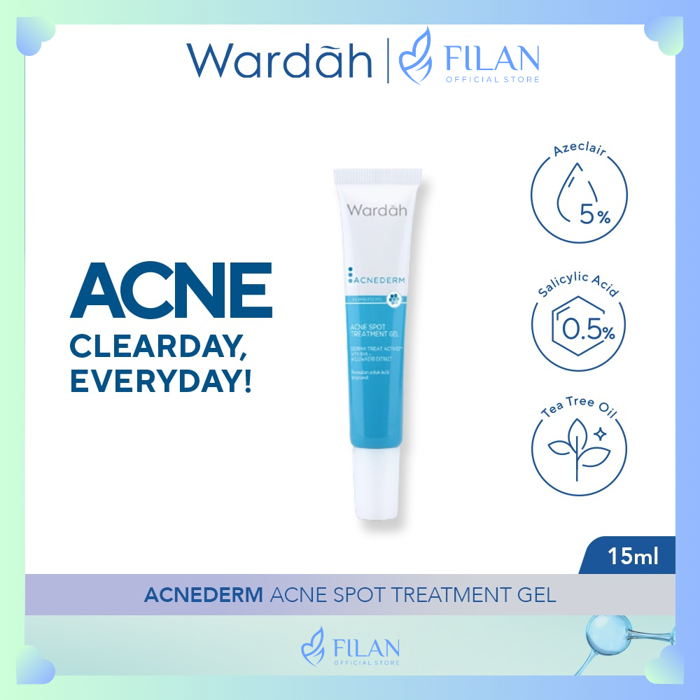 WARDAH Acnederm Acne Spot Treatment Gel 15ml (Totol Jerawat)