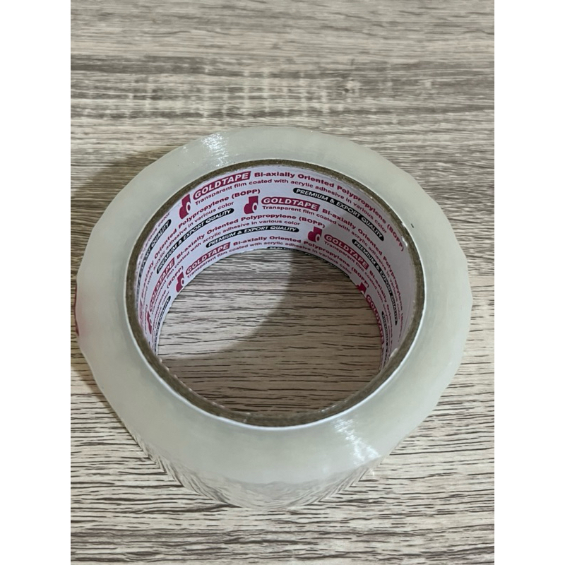

Lakban OPP GOLDTAPE Merah 1 Roll | 2" inch (48mm) | Bening Lakban Goldtape / Plakban Goldtape OPP Core Merah 90 Yard* - 1 Roll