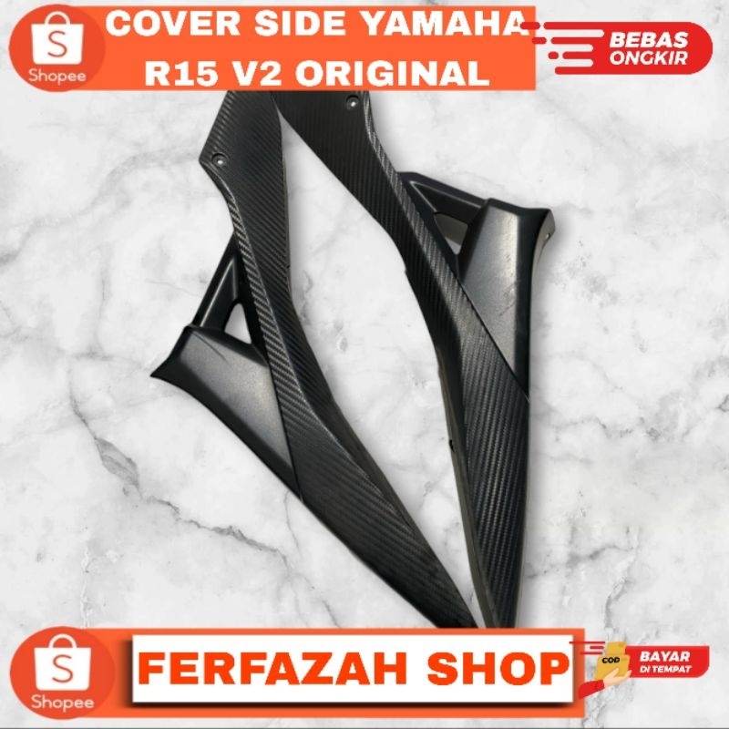 FERFAZAH SPAREPART SHOP| COVER SIDE YAMAHA R15 V2 ORIGINAL| TUTUP BODY SAMPING YAMAHA R15 V2 ORIGINA