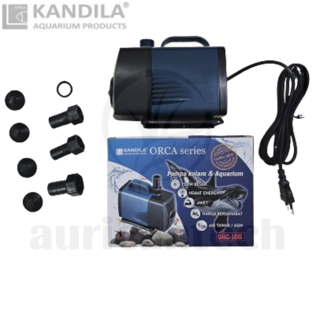 Kandila Power Head Orca Series ORC-105 3000 LPH H 2M Filter Pompa Air 105 Kolam Akuarium Tawar Laut