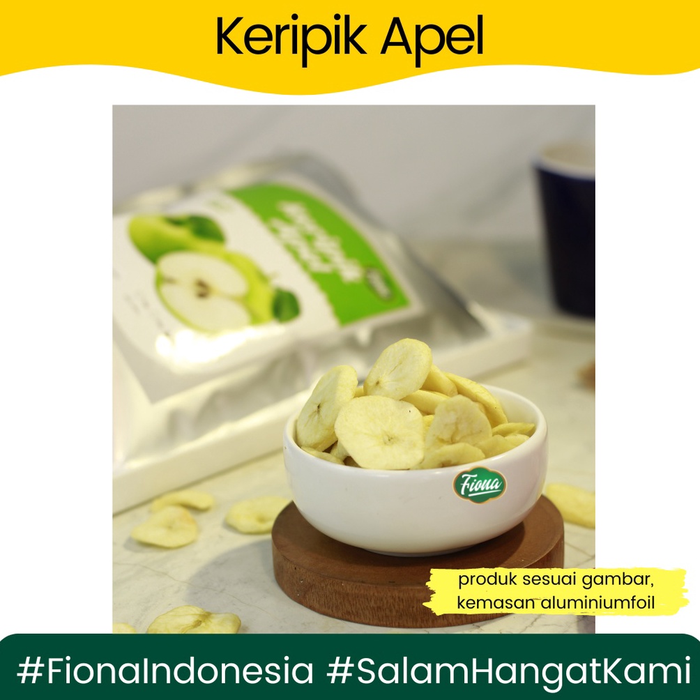 

PROMO Fiona Keripik Buah Apel Netto 5 Gram Oleh2 Khas Malang