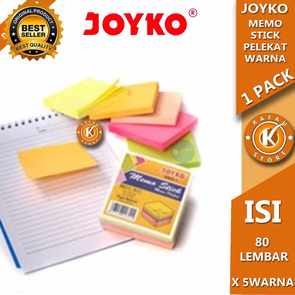 

JOYKO MEMO STICK MMS-1 1 PACK 80 LEMBAR X 5 WARNA kafah store