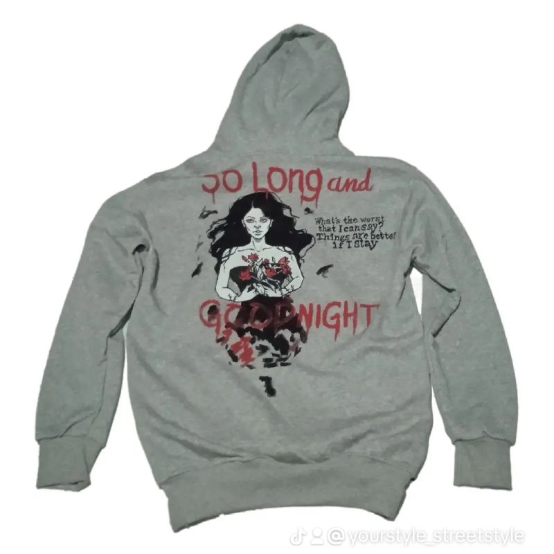 Hoodie custom sablon lukis my chemical romance edisi Helena