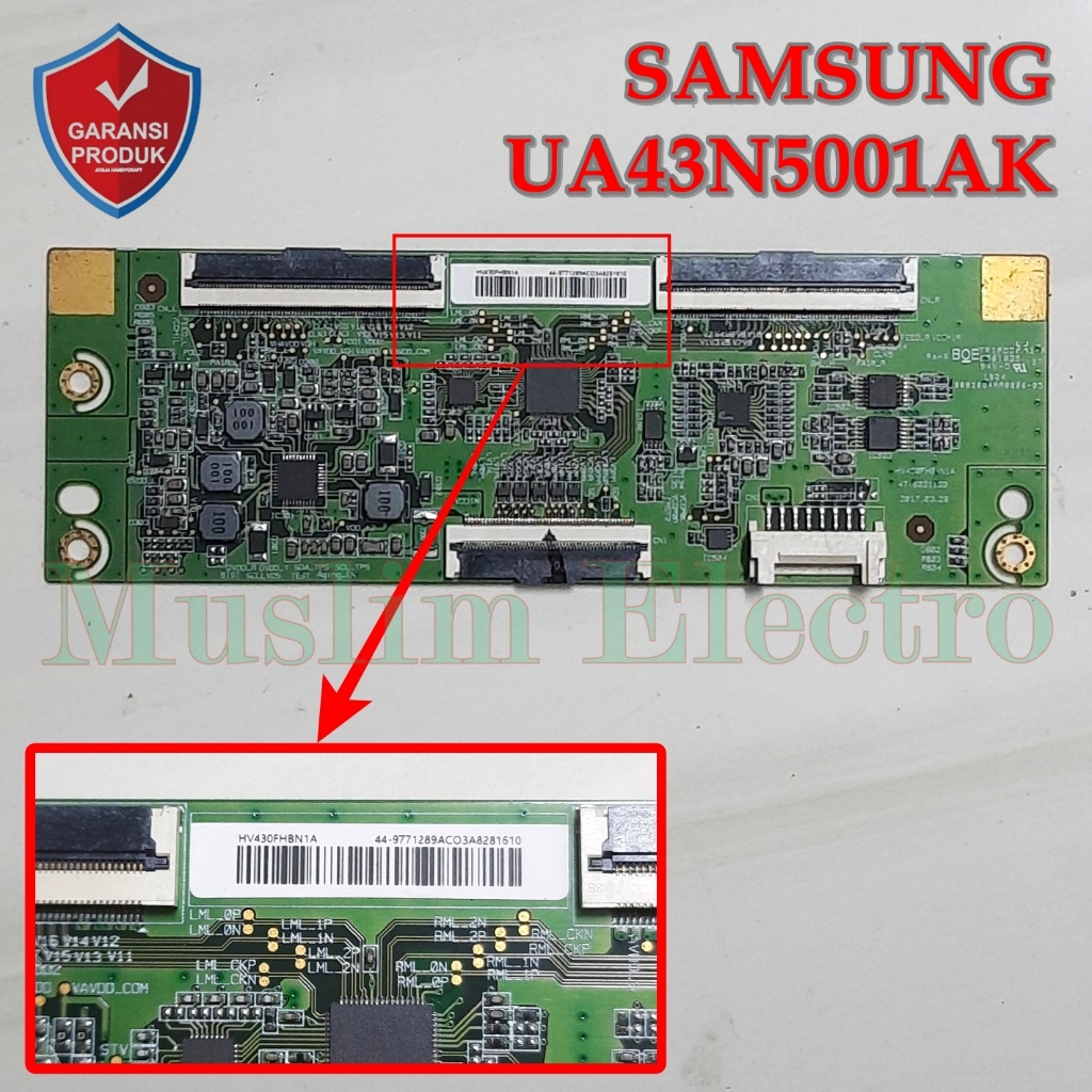 Tcon TV LED Samsung UA43N5001AK UA43N5001 43N5001AK 43N5001