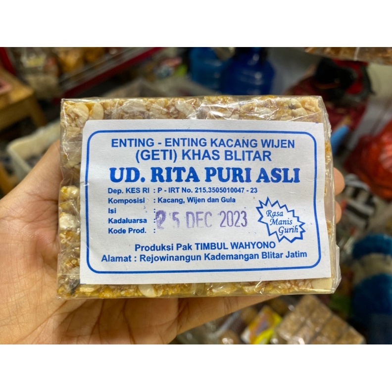 

MURRRMERRR ENTING ENTING GETI KACANG WIJEN ENTING ENTING GETI 125GR KHAS BLITAR