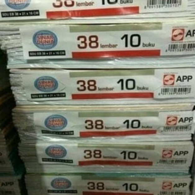 

PAKET INSTAN Buku tulis Sidu Sinar Dunia 38 lembar