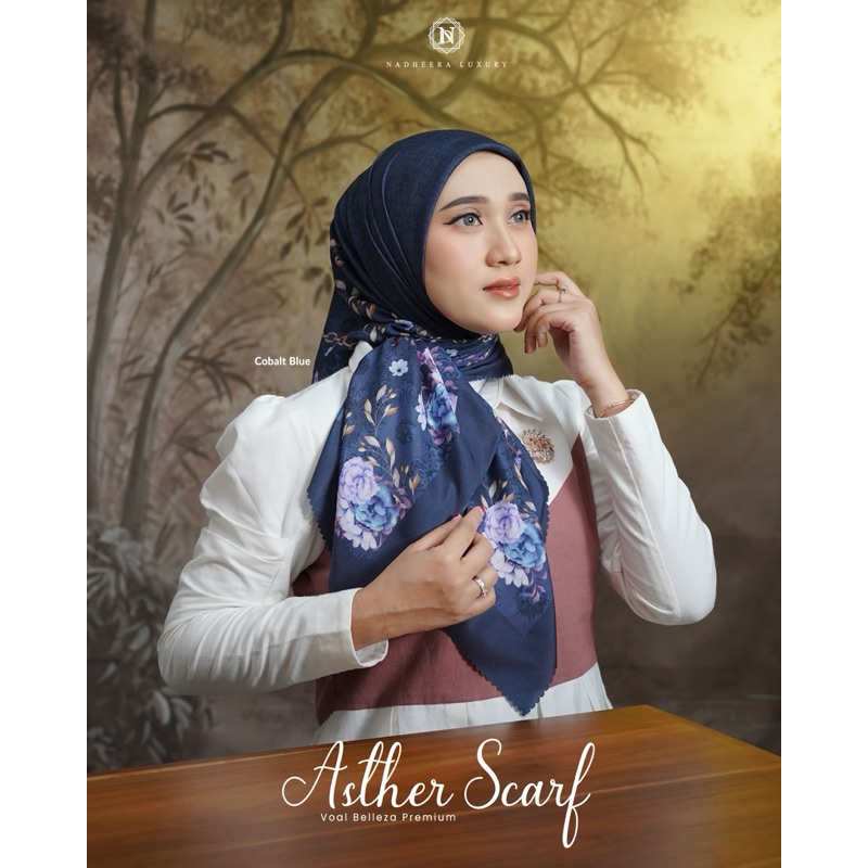 ASTHER SCARF✅SEGIEMPAT VOAL BELEZZE PEMIUM✅NADHERA LUXURY