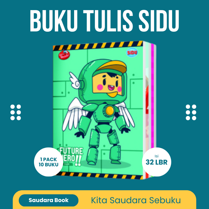

Buku Tulis SIDU isi 32 lembar / 1 Pack 10 Buku / Buku Sinar Dunia