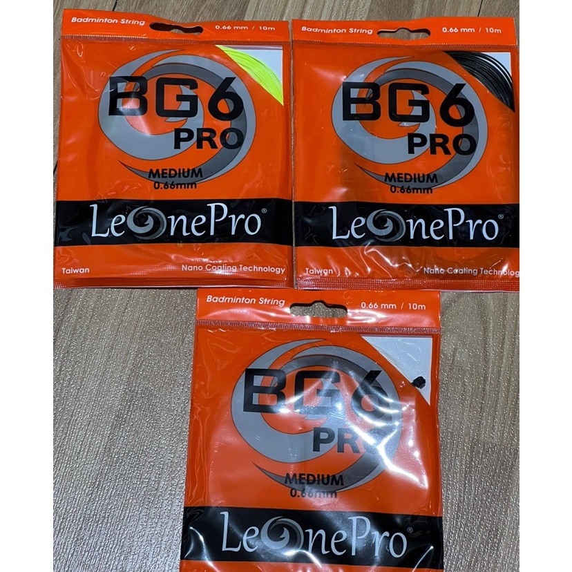 Garansi Order  SENAR BADMINTON LEONEPRO BG6  BG 6 PRO ORIGINAL 66MM MEDIUM