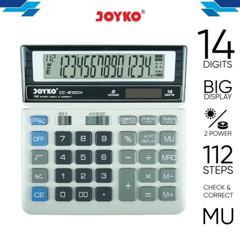 

READY STOCK Kalkulator JOYKO CC 81CH 14 Digit Calculator Check Correct 81 CH