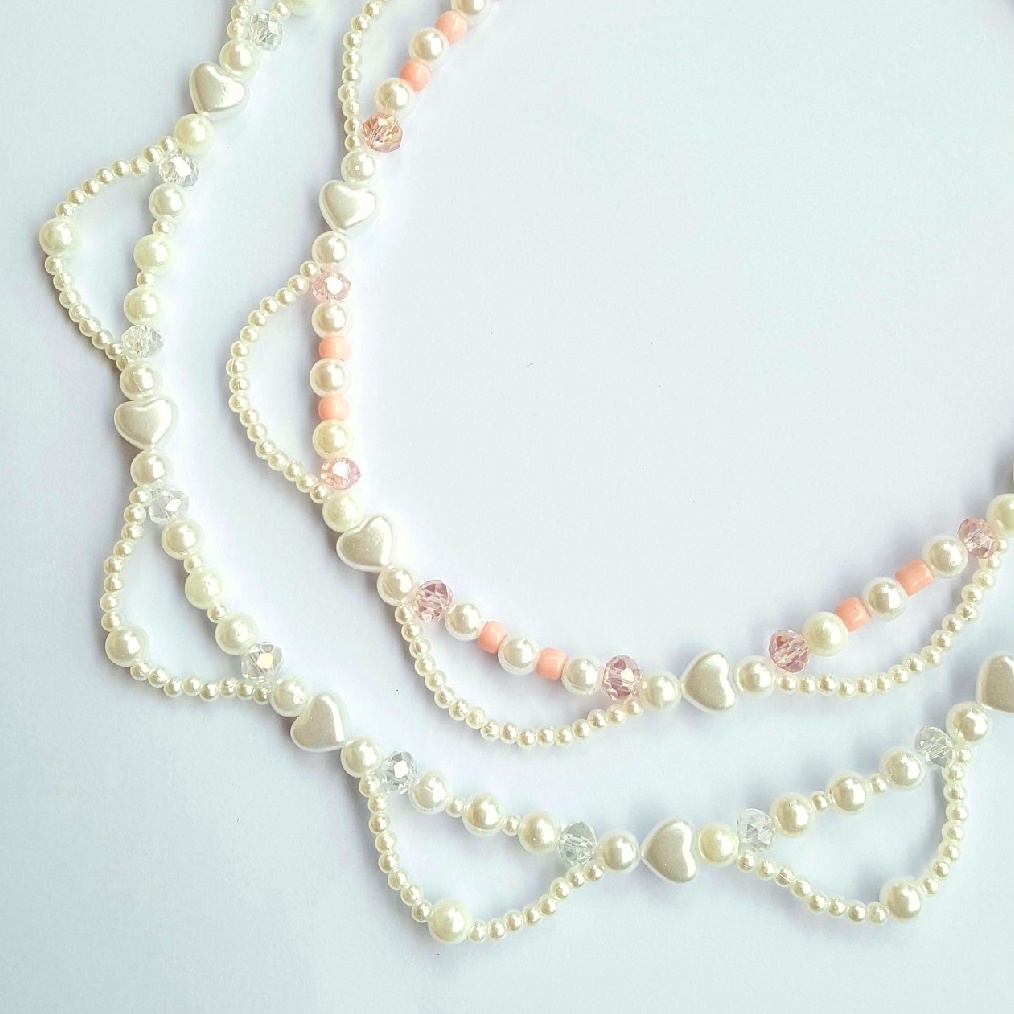 PROMO BESAR Kalung Manik  Manik Mutiara Beads Necklace Aksesoris Wanita  KK2