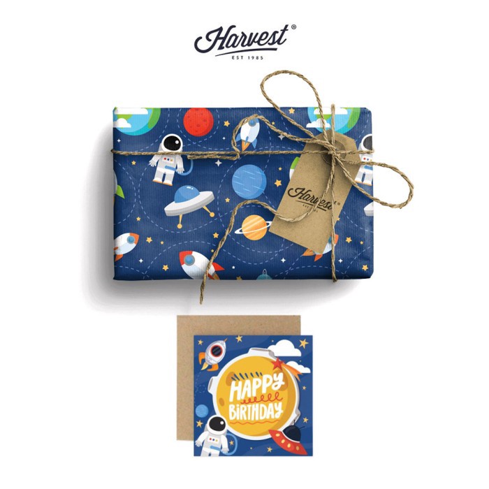 

MURAH Paket Kertas Kado Kartu Ucapan Harvest Wrap Kit Playground Astro