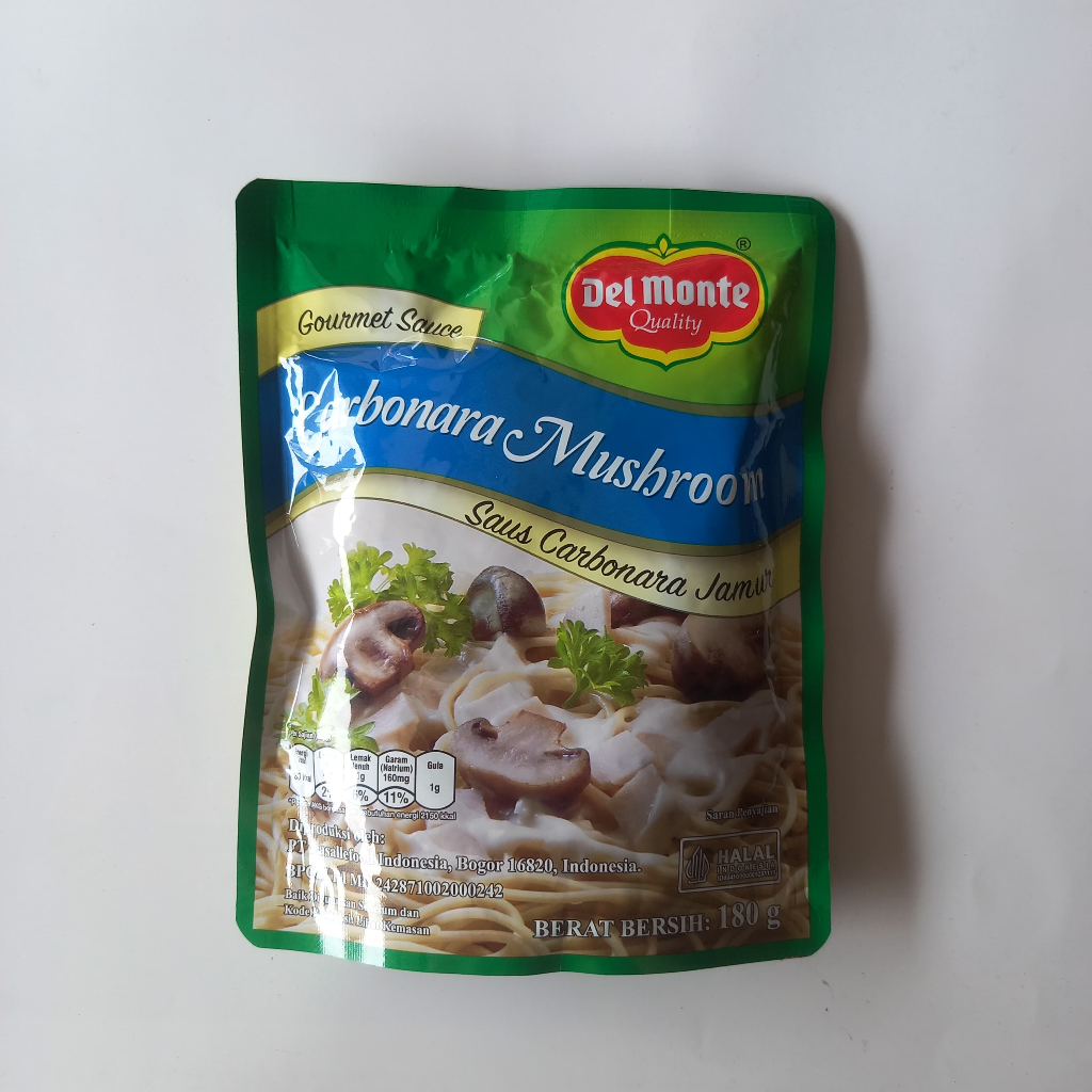 

Delmonte Carbonara Mushroom Jamur 180g