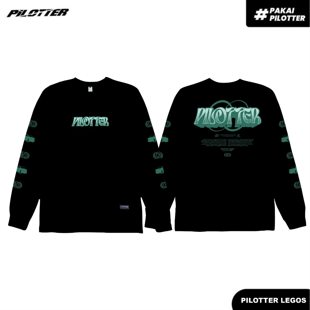 KAOS PILOTTER LEGOS LENGAN PANJANG ORIGINAL UNISEX KAOS LEGOS FREE STIKER