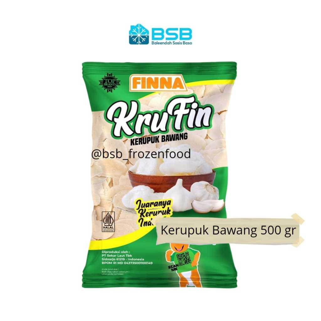 

Finna Krufin Kerupuk Bawang / Krupuk Udang 250 gr / 500 gr