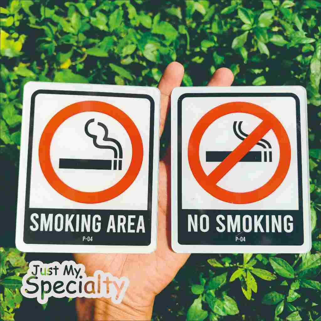 

AKRILIK HIMBAUAN MEROKOK UKURAN 9X11 CM | AKRILIK LABEL SIGN DILARANG MEROKO | AKRILIK NO SMOKING DAN SMOKING AREA