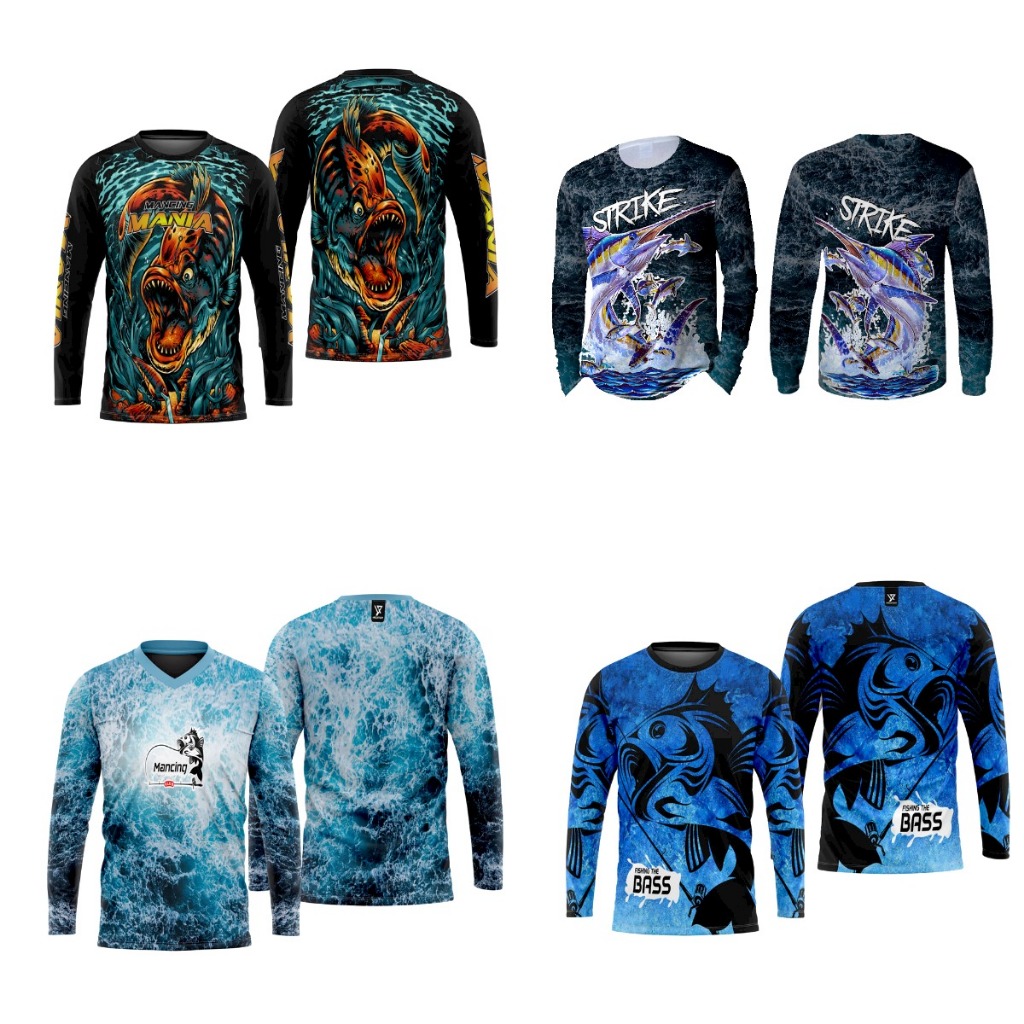 Kaos Jersey Mancing Mania Costum Nama Full Printing