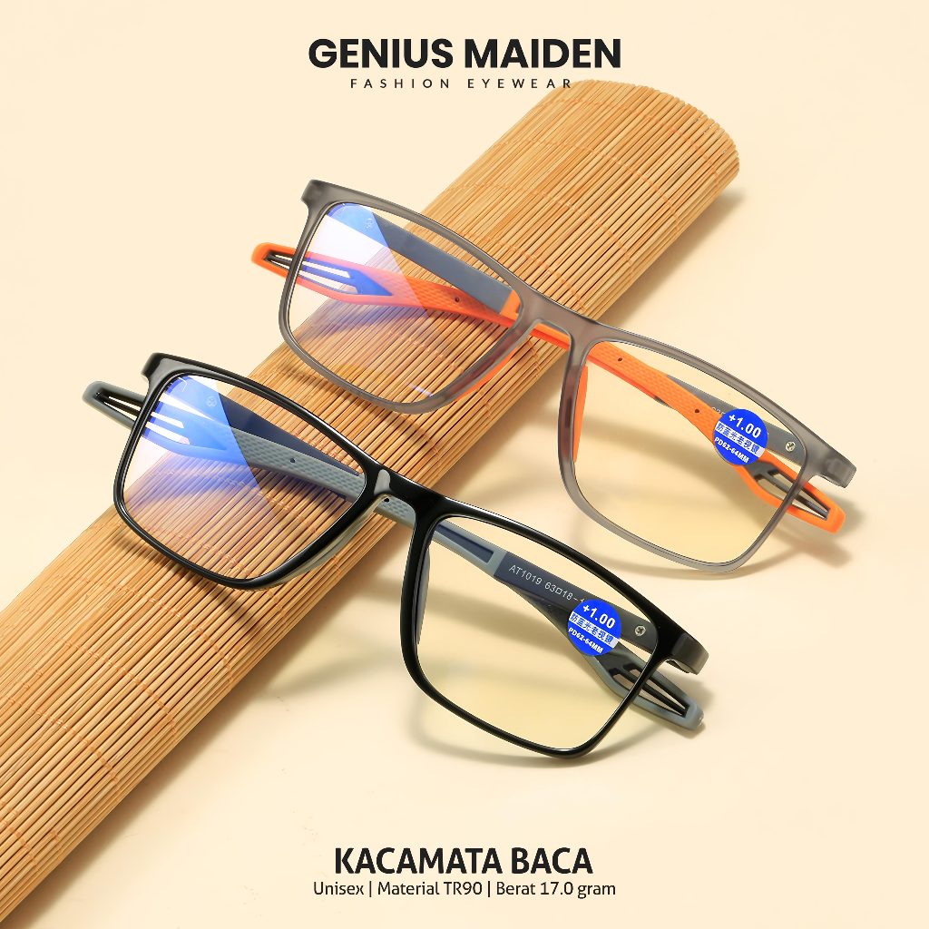 Genius Maiden Kacamata Baca Auto Fokus Plus Progresif Anti Blueray Pria Wanita Bisa Minus 1119