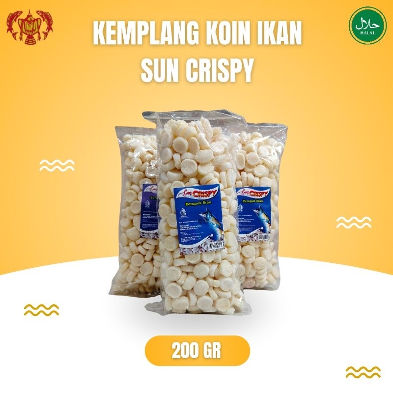 

Kemplang Koin Ikan khas Bangka cap Sun Crispy, 200gr