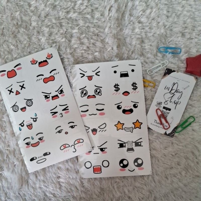 

(24pcs) Sticker Emoji/Emoticon | INDAY SHOP