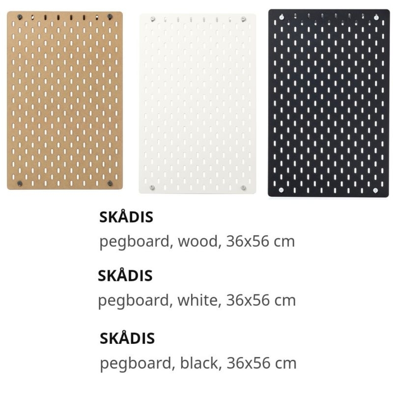 SKADIS pegboard rak tempel 36x56 cm
