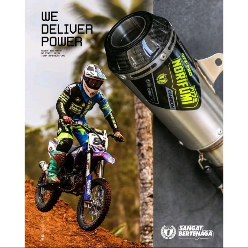 Knalpot Norifumi Gtx Pro Karbon Motor Bebek Jupiter Z Vega Smash Revo Blade Satria Fu Karisma Green 