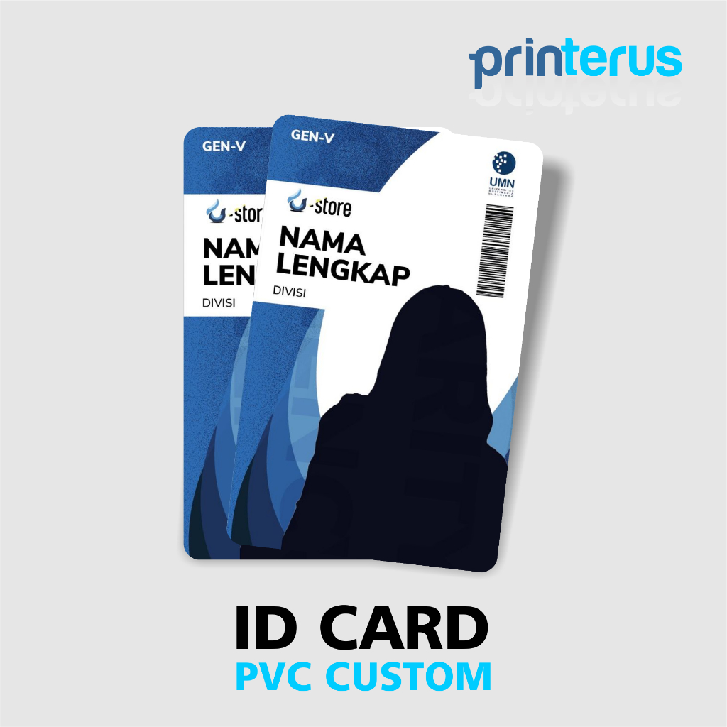 

Cetak ID Card Custom Bahan PVC | Kartu Pegawai, Siswa, Event | Tahan Air & Awet