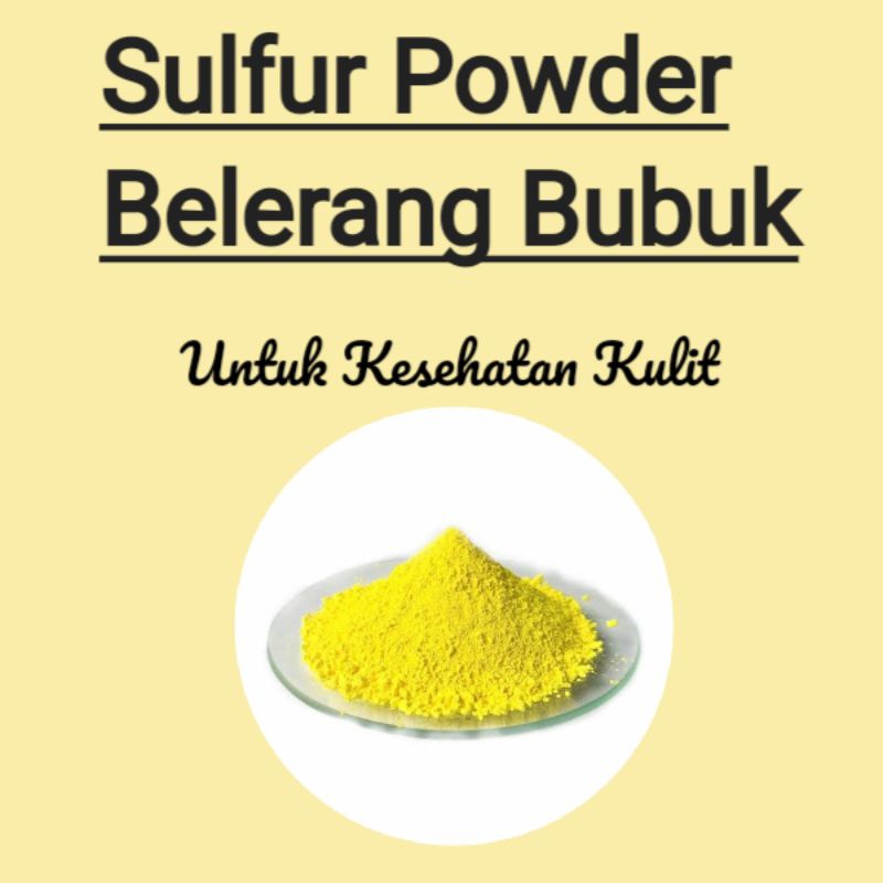 

Belerang Bubuk Sulfur Murni 100 gram