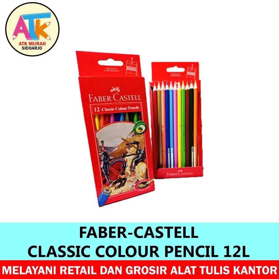 

PENSIL WARNA FABER CASTELL 12 WARNA PANJANG