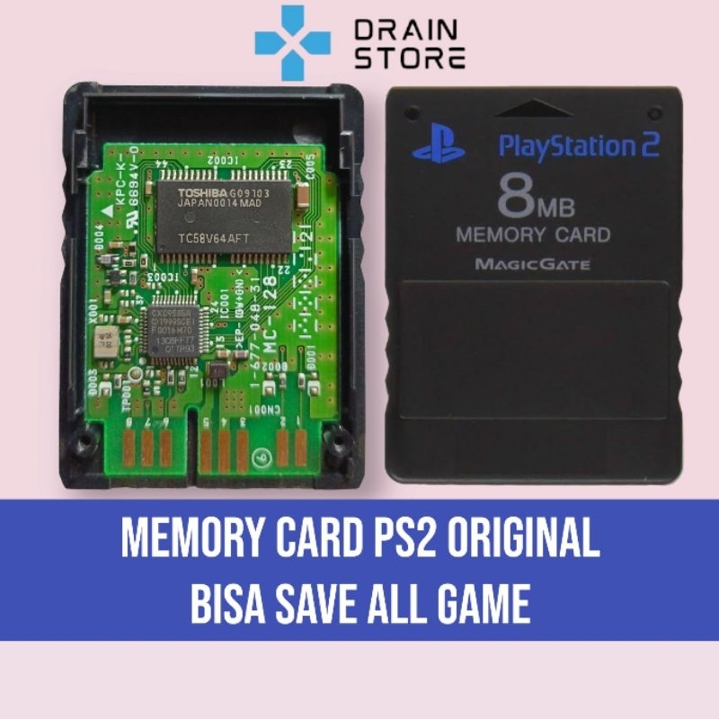 Memory Card PS2 Original 8MB Bisa Save Semua Game