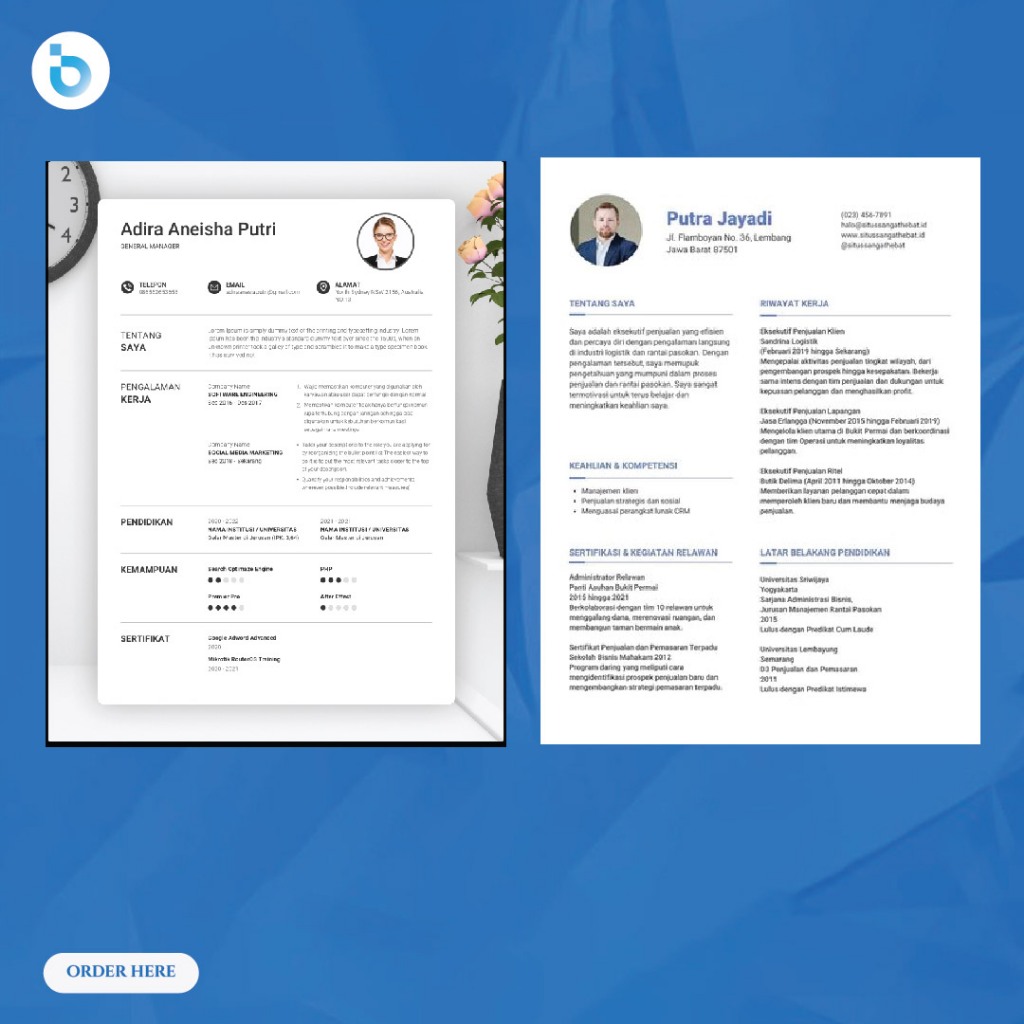 CV ATS Friendly | Pembuatan CV Kreatif | Surat Lamaran Pengalaman Kerja | Paket Lamar Kerja Lengkap 