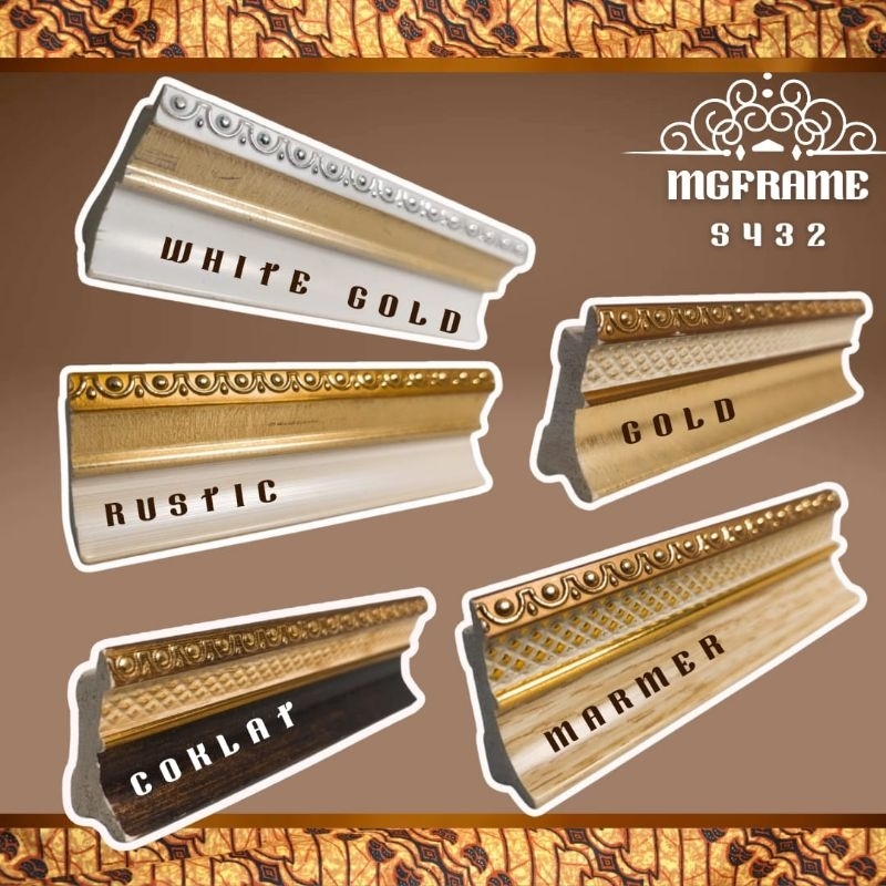 BATANGAN PIGURA FIBER 3METER/TYPE S 432/4.3CM BATANGAN PANEL/BATANGAN PIGURA/PLAFON