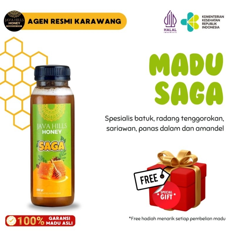 

Java Hills Honey Madu Saga Herbal 320gr Madu Alami 100% Mumtaz Java Herba Javahills Honey | Radang Tenggorokan | Amandel Panas Dalam | Flu Batuk Asma Bronkitis | Sariawan Demam Anak Alergi Dingin Batuk Berdahak