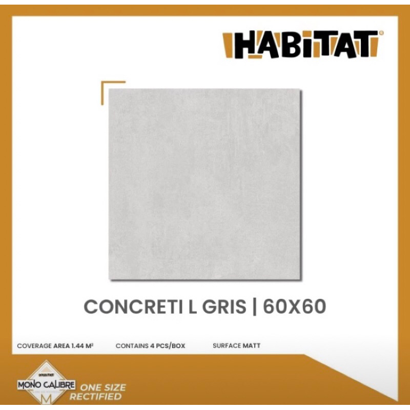 keramik 60x60 milan habitat concreti l gris industrial matt tidak glossy teras dapur lantai cutting 