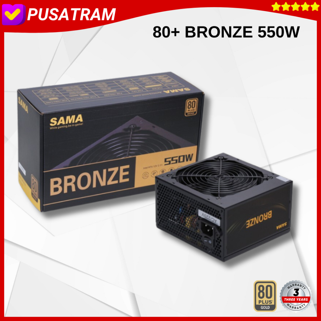 PSU KYO SAMA 550W 80+ Bronze Non Modular PSU 550W 80 Bronze BLACK