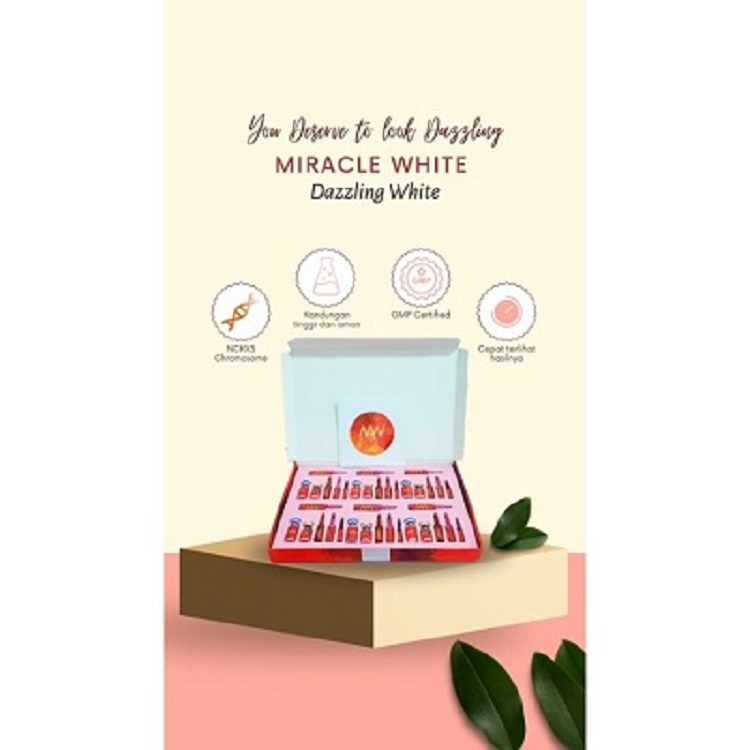 Miracle White Dazzle MW Dazzling Merah