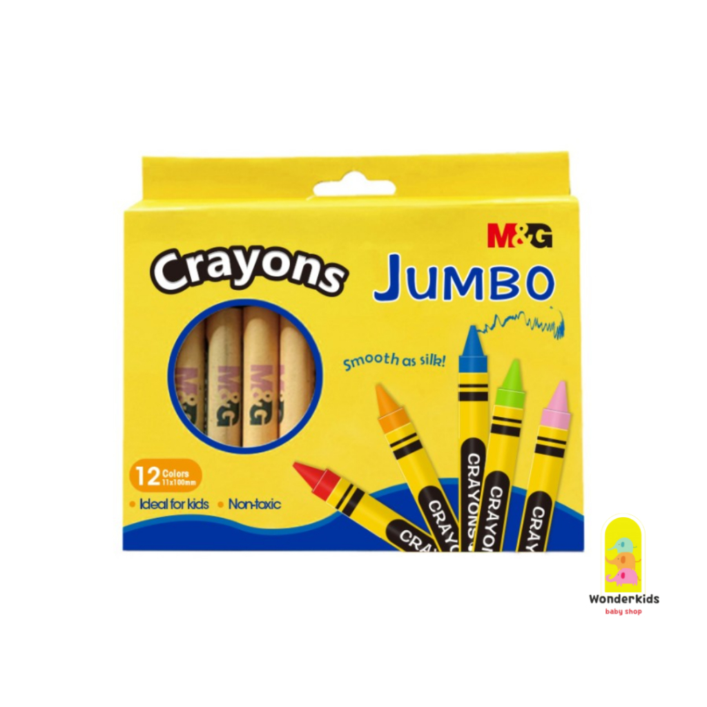 

M&G 11mm*100mm Round Crayon 12 colors - 11mm*100mm