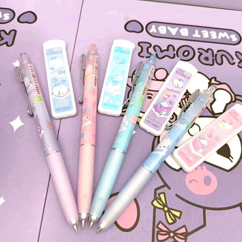 

Pensil Mekanik HB 0.5mm + refill karakter lucu kuromi melody pocaco cinamoroll